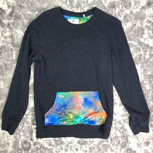 ON THE BYAS Pocket Galaxy Cosmic Colorful Crew Neck